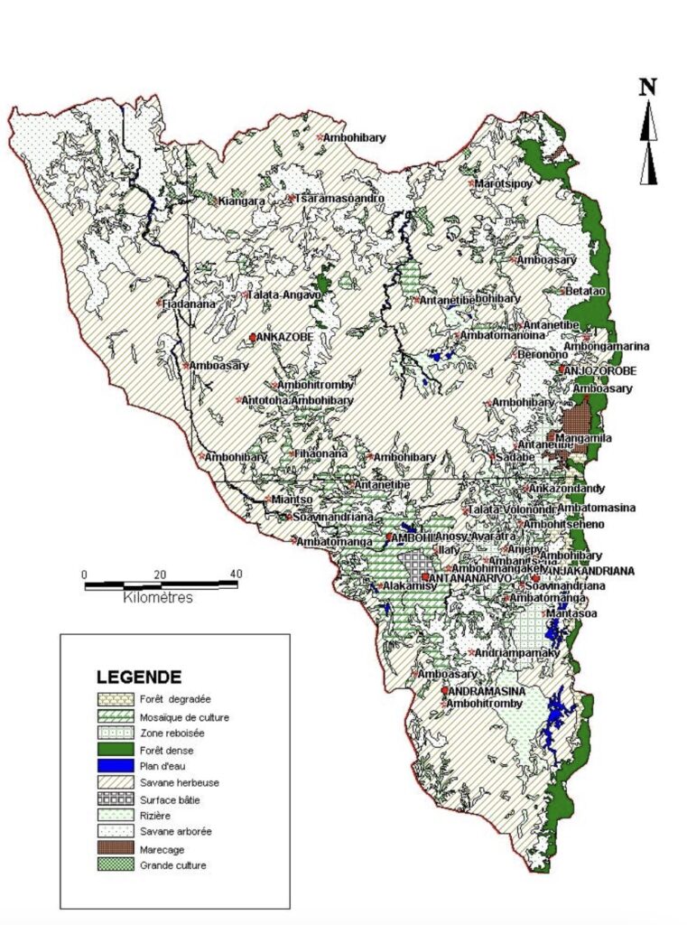 Carte de la région Analamanga